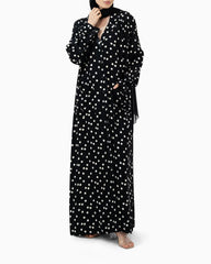 Black Polka Dots Abaya