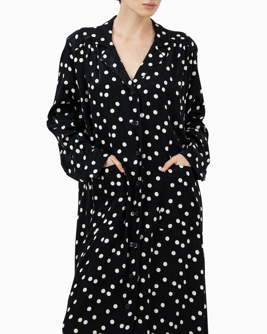 Black Polka Dots Abaya