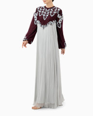 Jennain Dress Burgundy Medium