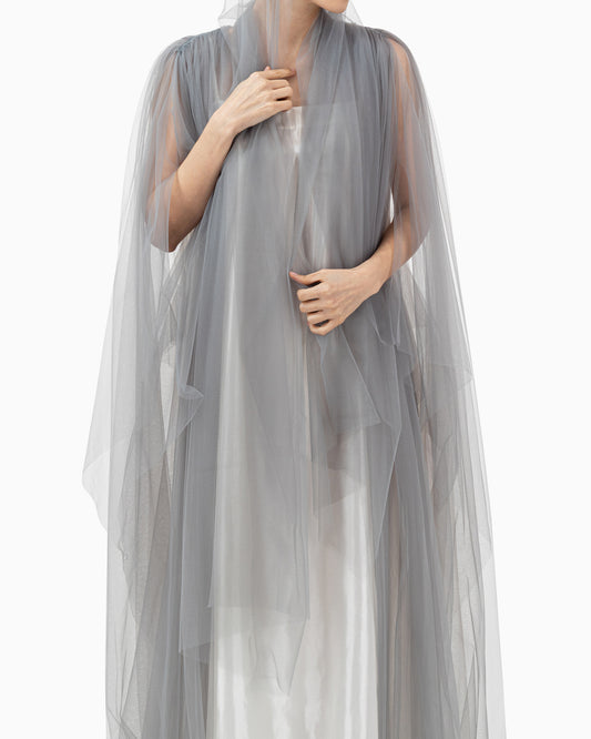 Grey Wedding Abaya