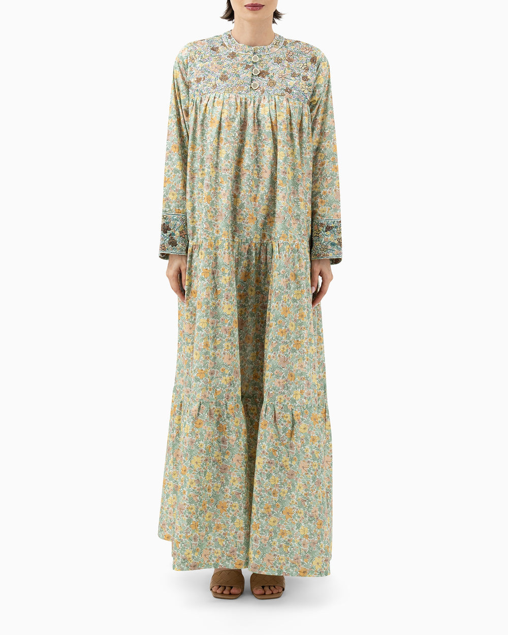 Kaftan | A La Green Floral