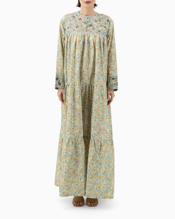 Kaftan | A La Green Floral