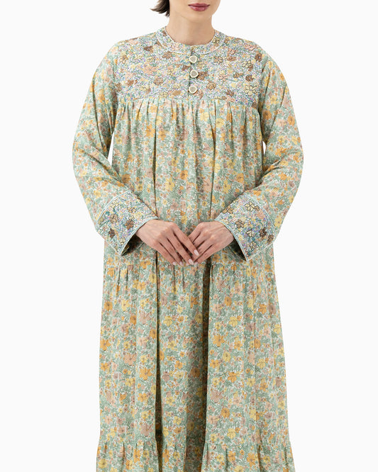 Kaftan | A La Green Floral