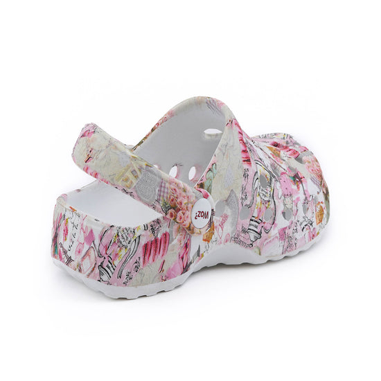 Model wears Shabby Chic Clogs