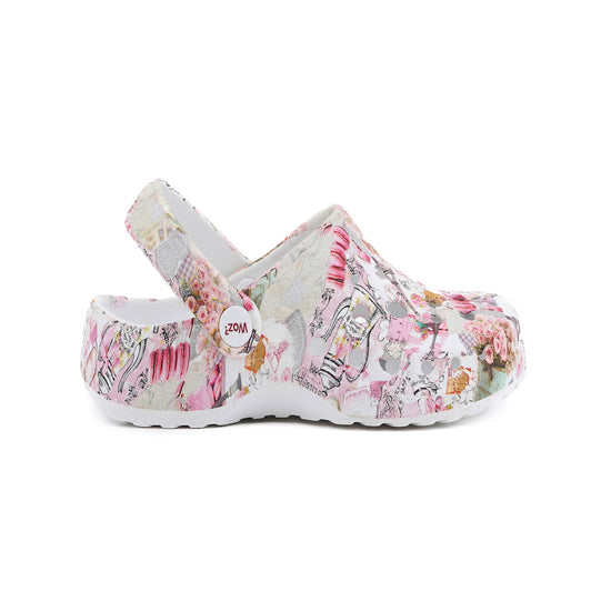 Model wears Shabby Chic Clogs