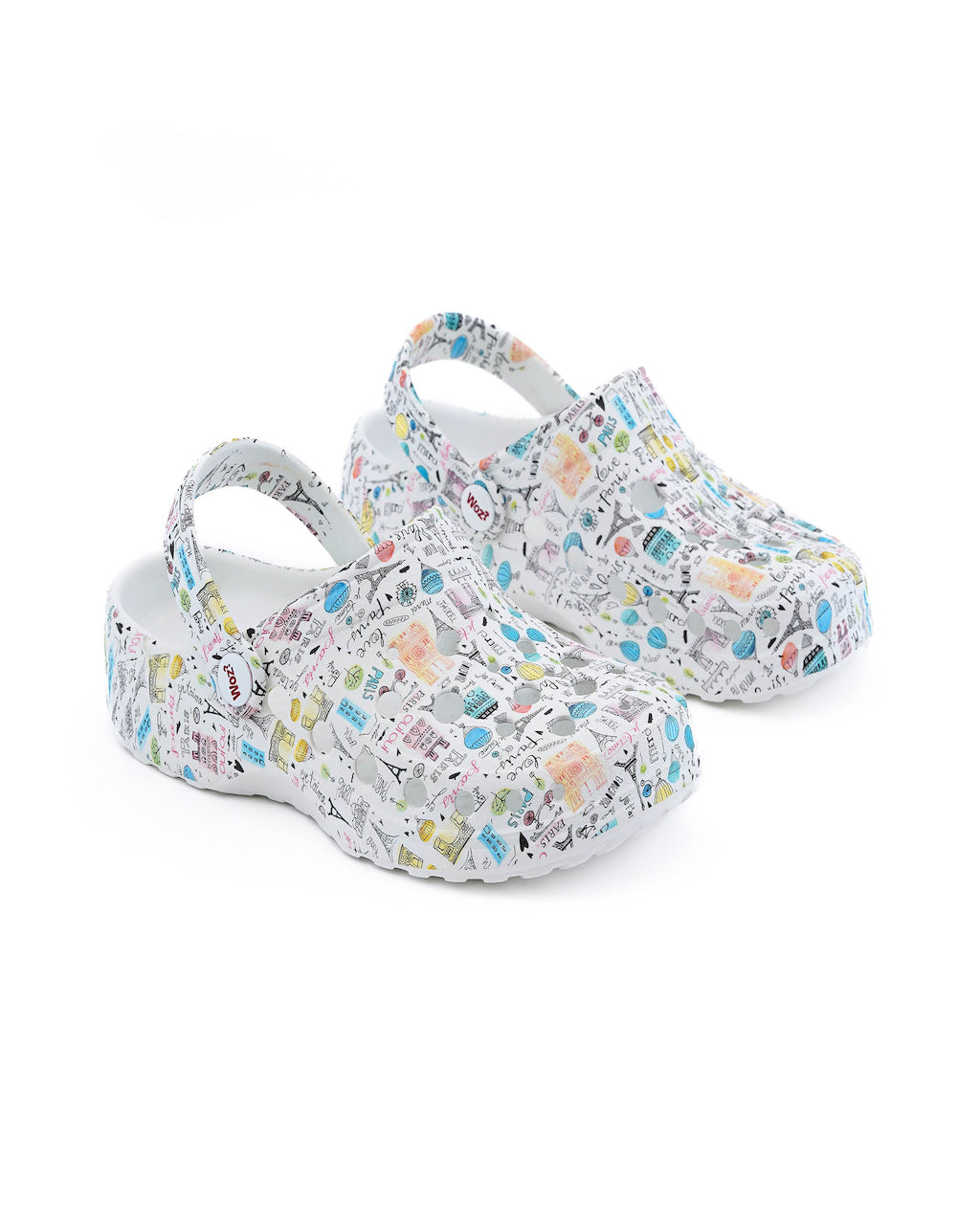 Model wears Paris Clogs