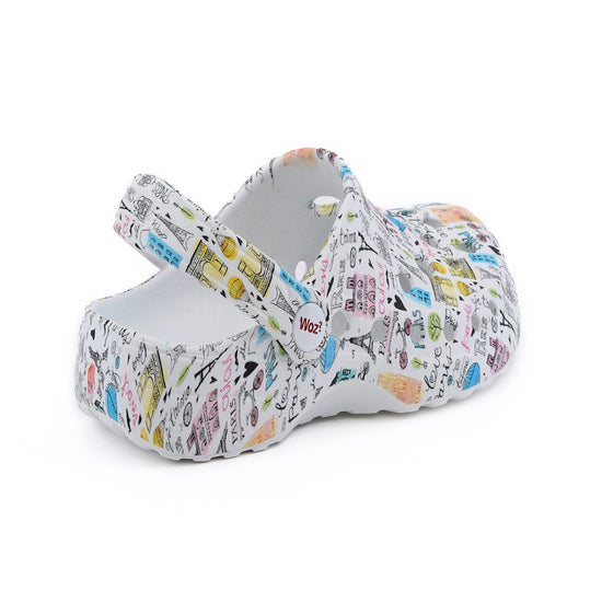 Model wears Paris Clogs