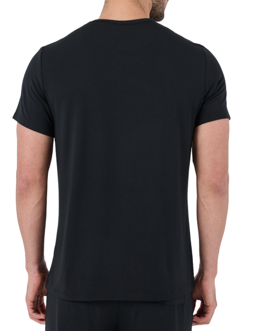 Men Sleep Top Black