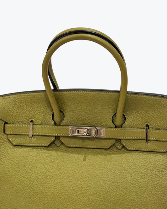 Birkin 35 in Vert Anis Togo Leather with Gold Hardware