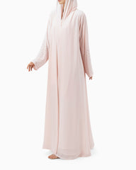 Abaya with Big Crystals | Pink