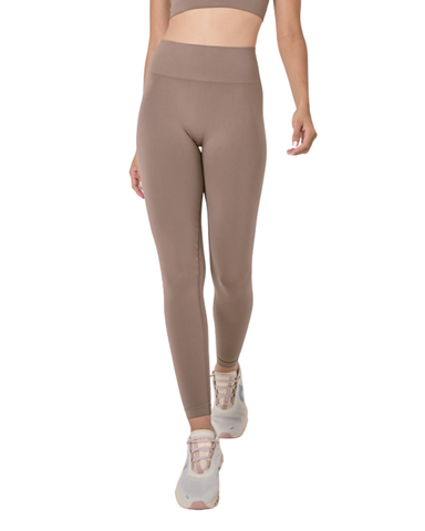 Seamless Rib Leggings Walnut