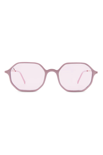 Sunglasses Octagonal - Shiny Pastel Pink