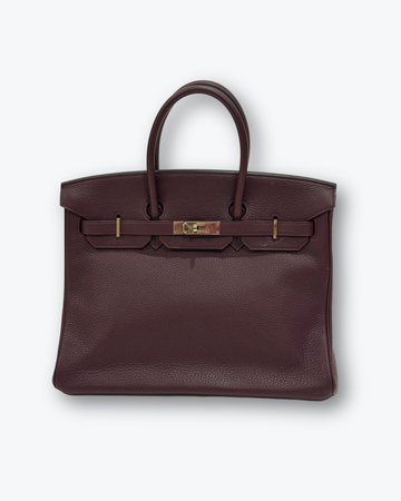 Birkin 35 in Prunoir Swift Leather