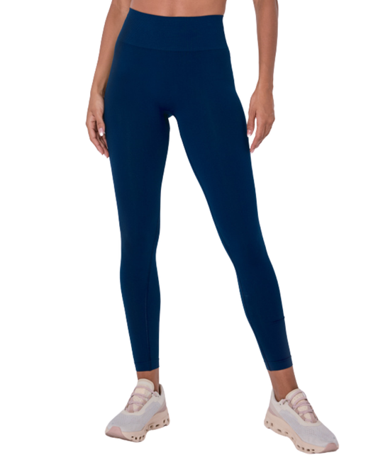 Seamless Rib Leggings Navy