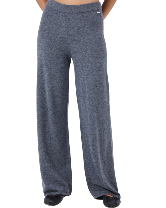 Women Merino Wool Pant Grey Marl