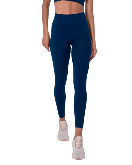 Seamless Rib Leggings Navy