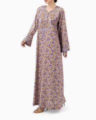Kaftan | Lilac And Yellow
