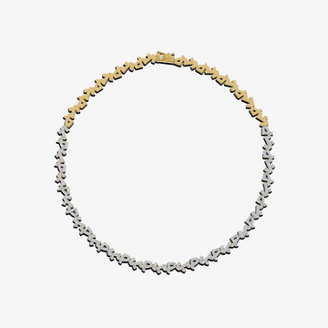 HOBB — 18K Gold & Diamond “Love” Necklace