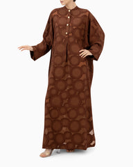 Manal Brown Kaftan