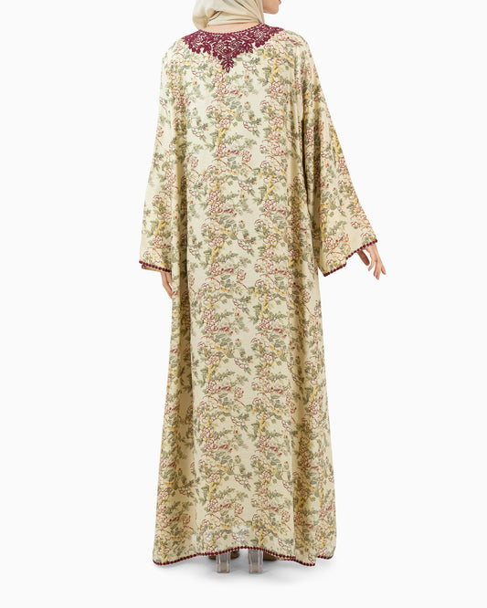 Kaftan | Floral Beige