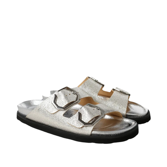 Model wears Galia Vegan Silver