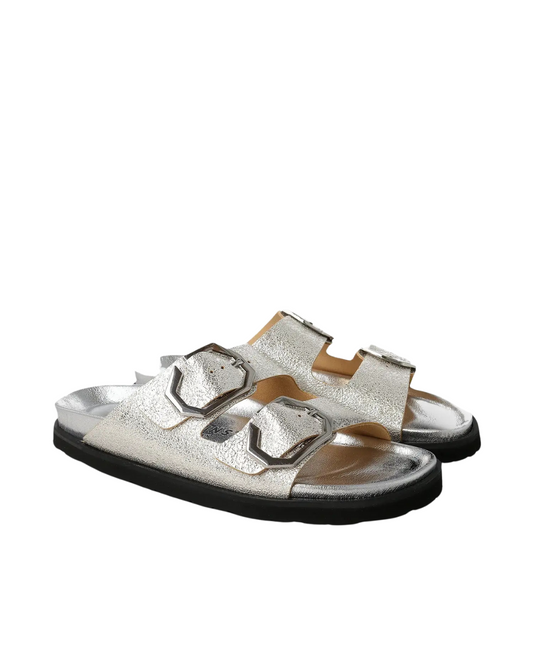 Model wears Galia Vegan Silver