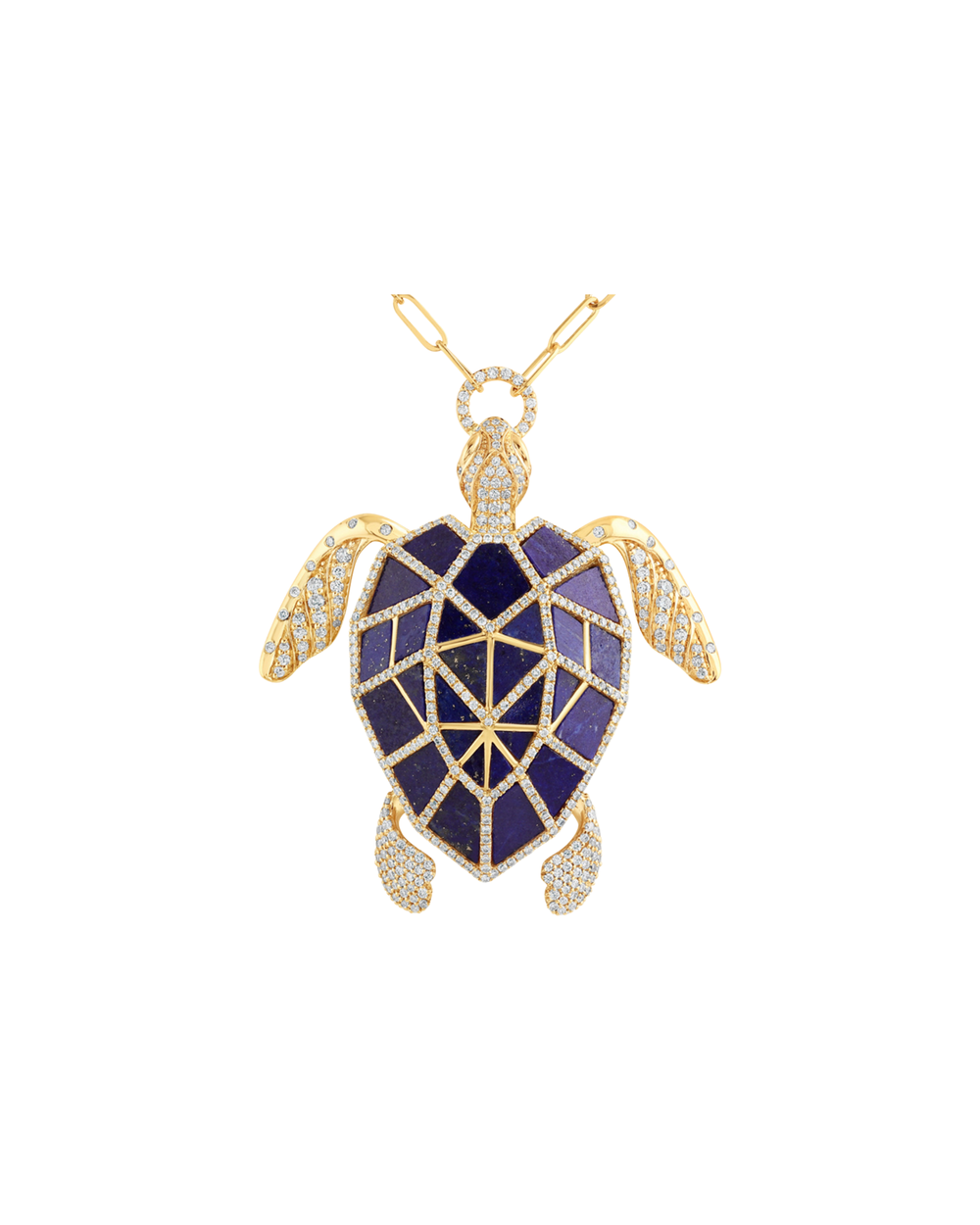 Big Turtle Pendant | Lapis Lazuli