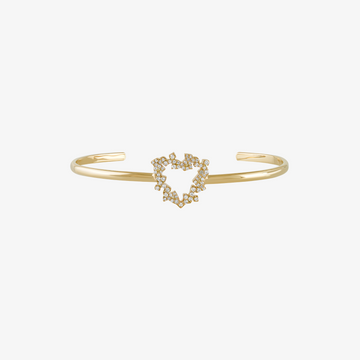 HOBB — 18K Gold & Diamond "Love" Cuff
