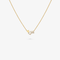 TINY BLING - 18K Gold & Diamonds Letter Necklace