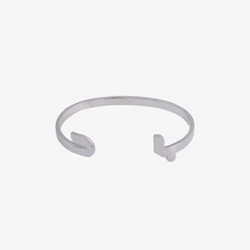 SILVER - Two Letters Cuff