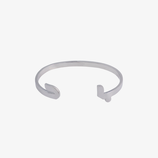 SILVER - Two Letters Cuff