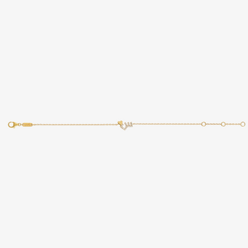 TINY BLING - 18K Gold & Diamonds Letter Bracelet