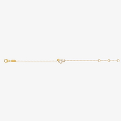 TINY BLING - 18K Gold & Diamonds Letter Bracelet