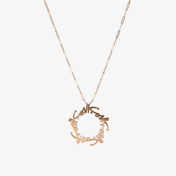 HOBB — 18K Gold "Love" Pendant