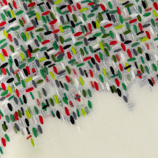 Model wears White Milkyway Spinkles