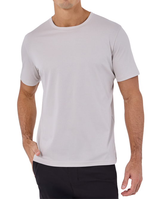 Mens Mercerised Tee Stone