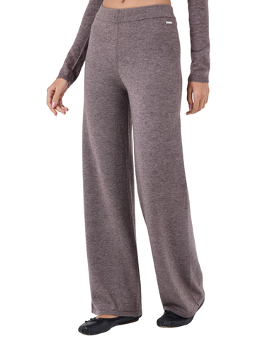 Women Merino Wool Pant Taupe Marl