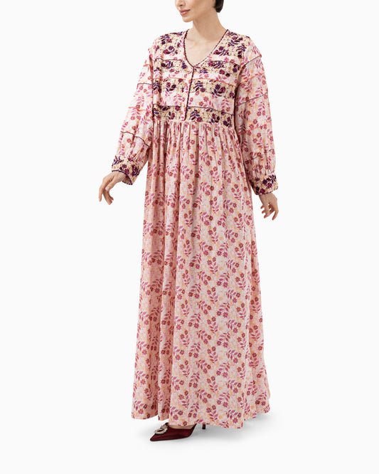 Kaftan | Pink and Maroon