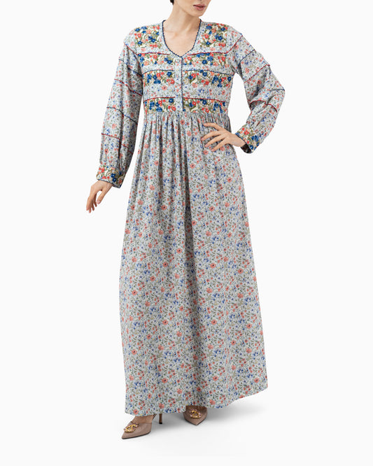 Kaftan | Blue and Red