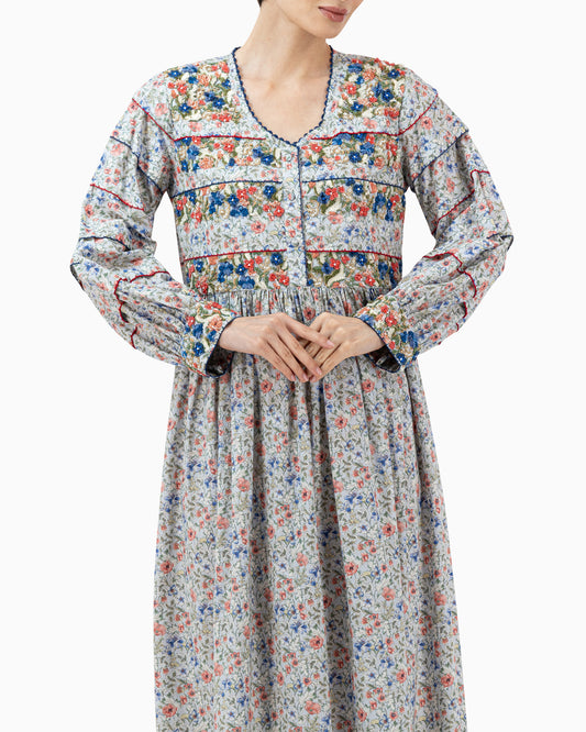 Kaftan | Blue and Red