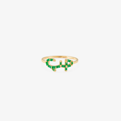 HOBB — 18K Gold & Emerald 