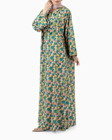 Mashail Green Kaftan