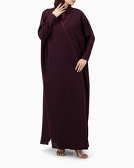 Abaya | Bubble Slim Burgundy