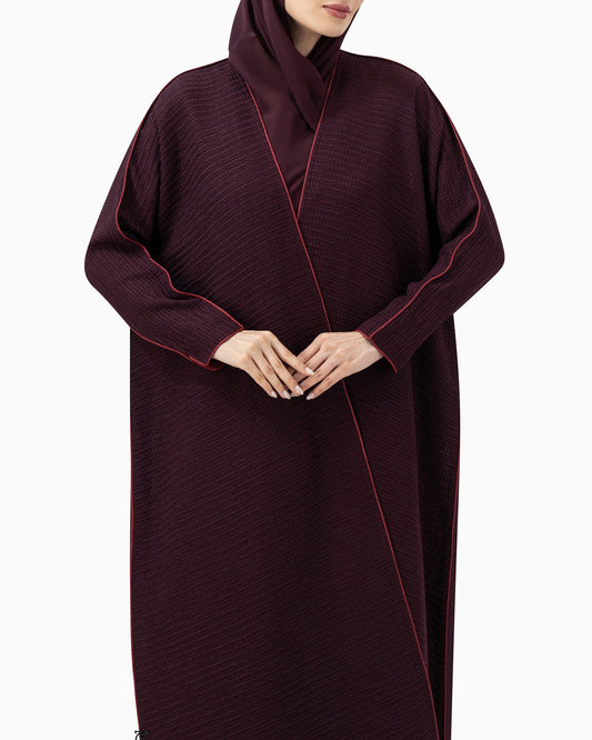 Abaya | Bubble Slim Burgundy