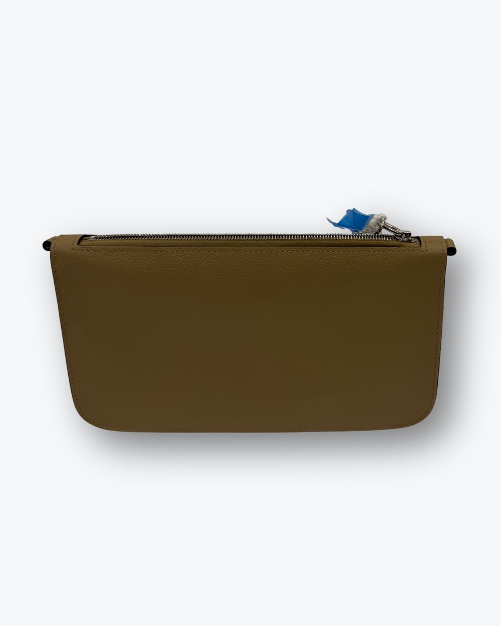 Brand New Zipengo To Go Clutch in Étoupe Evercolor Calfskin