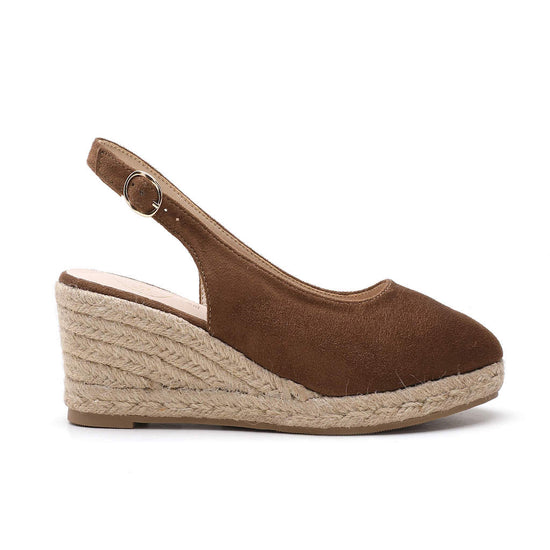 Model wears Victoria Tobacco Espadrille