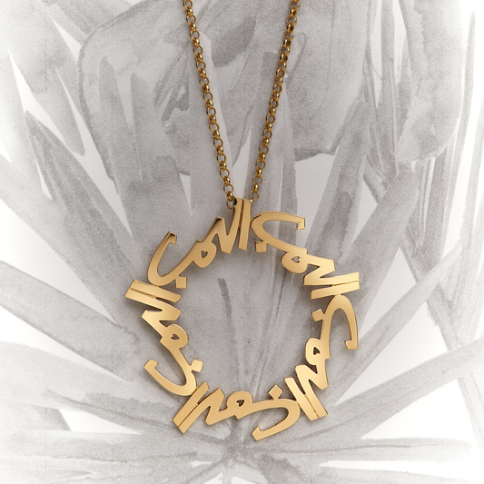 HOBB — 18K Gold "Love" Pendant