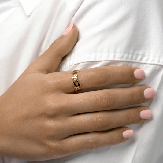 HOBB — 18K Gold "I Love You" Ring