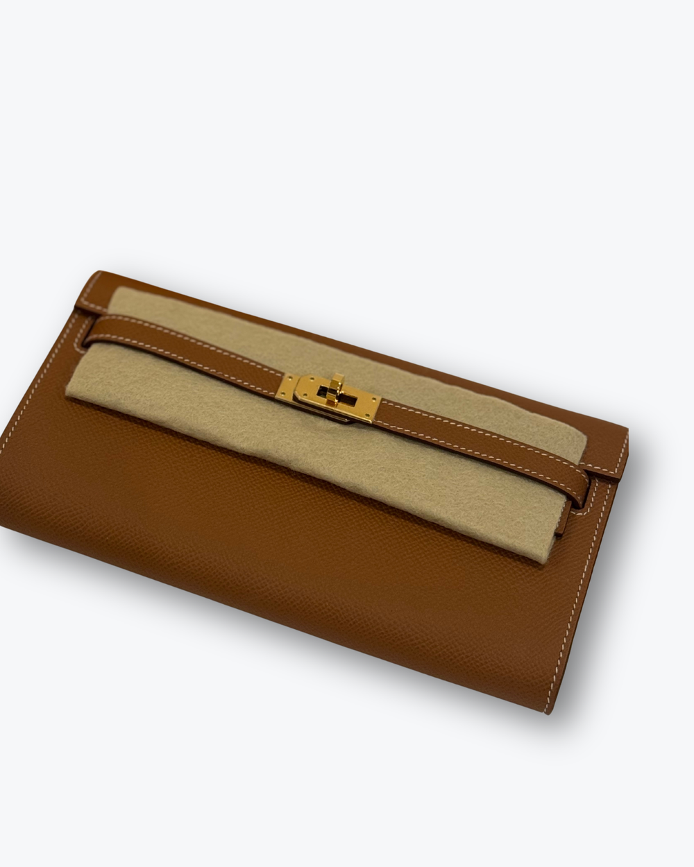 Brand New Wallet Bag Kelly To Go Brown Epsom Calfskin 18