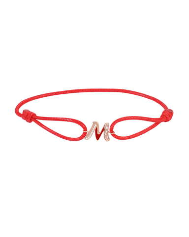 Retro Diamond Bracelet Letter M